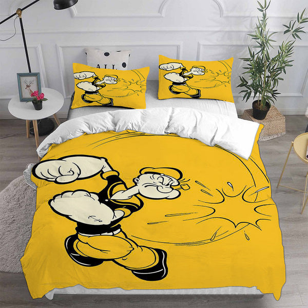 Popeye the Sailor Bedding Sets Duvet Cover Halloween Cosplay Comforter Sets