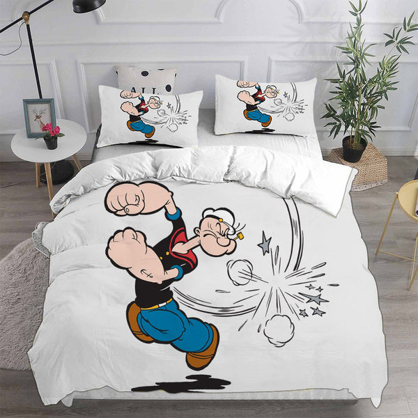 Popeye the Sailor Bedding Sets Duvet Cover Halloween Cosplay Comforter Sets