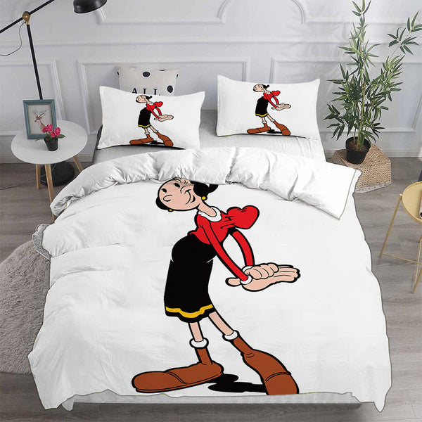 Popeye the Sailor Bedding Sets Duvet Cover Halloween Cosplay Comforter Sets