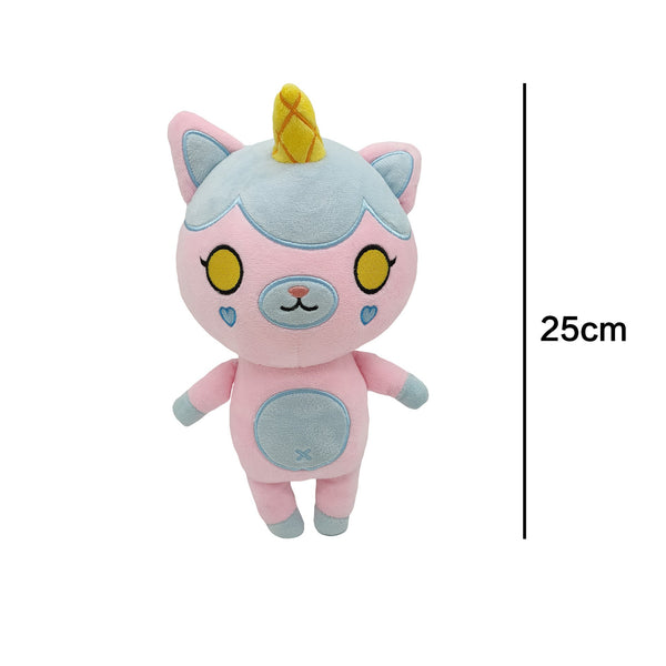 Ranboo Funneh Unicorn Teddy Bear Plush Toy Soft Stuffed Doll Birthday Holiday Gifts for Kids