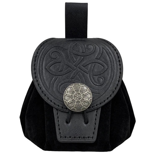 Retro Medieval Renaissance Viking Belt Pouch Coin Purse Waist Bags Waist Pack PU