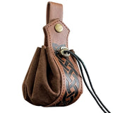 Retro Medieval Renaissance Viking Belt Pouch Coin Purse Waist Bags Waist Pack PU