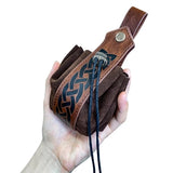 Retro Medieval Renaissance Viking Belt Pouch Coin Purse Waist Bags Waist Pack PU