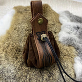 Retro Medieval Renaissance Viking Belt Pouch Coin Purse Waist Bags Waist Pack PU