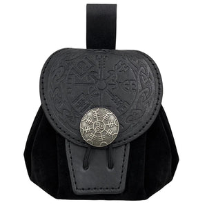 Retro Medieval Renaissance Viking Belt Pouch Coin Purse Waist Bags Waist Pack PU