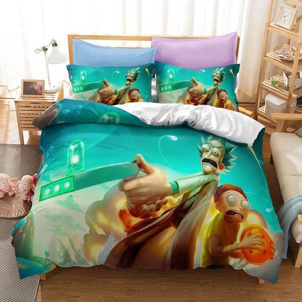 Rick And Morty Bedding Set Cosplay Duvet Cover
