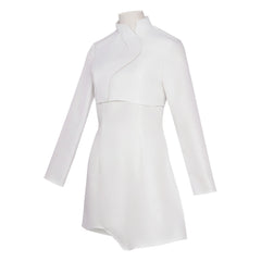 ST Starfleet Academy Tarima Sadal White Dress Skirts Halloween Cosplay Costumes