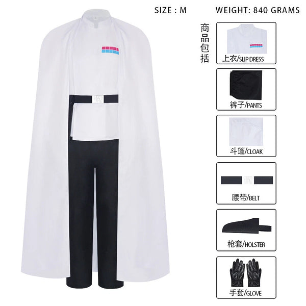 SW Imperial Officer Orson Krennic Costumes Halloween Outfits Suit