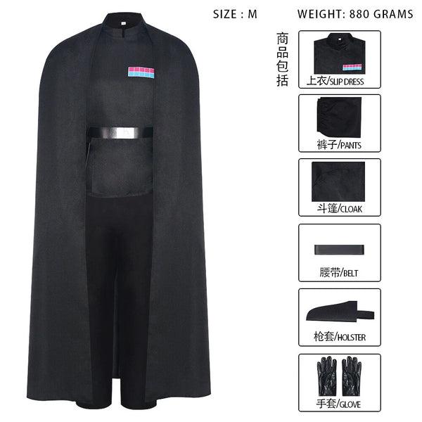 SW Imperial Officer Orson Krennic Costumes Halloween Outfits Suit