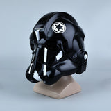 SW TIE Fighter Pilot Helmet Full Head Halloween Masks Props PVC