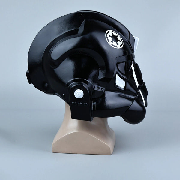 SW TIE Fighter Pilot Helmet Full Head Halloween Masks Props PVC