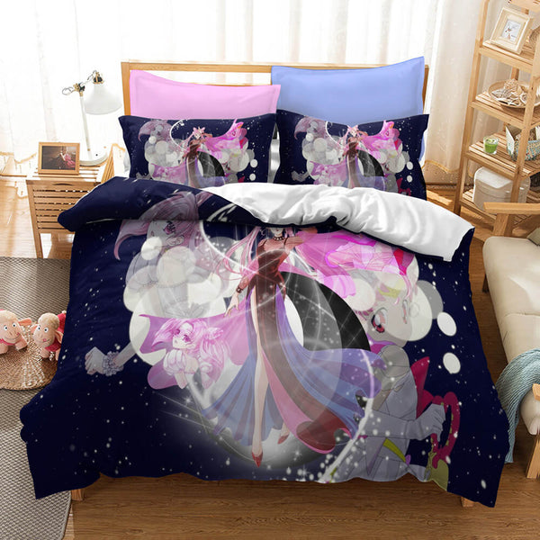 Sailor Moon Cosplay Bedding Set Duvet Cover Halloween Bed Sheets