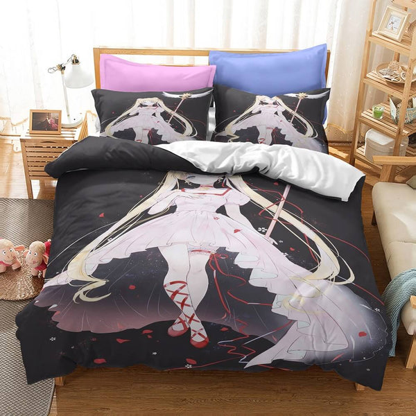 Sailor Moon Cosplay Bedding Set Duvet Cover Halloween Bed Sheets