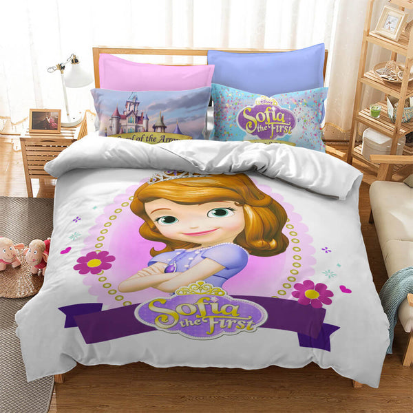 Snow White Cosplay Bedding Set Duvet Cover Halloween Bed Sheets