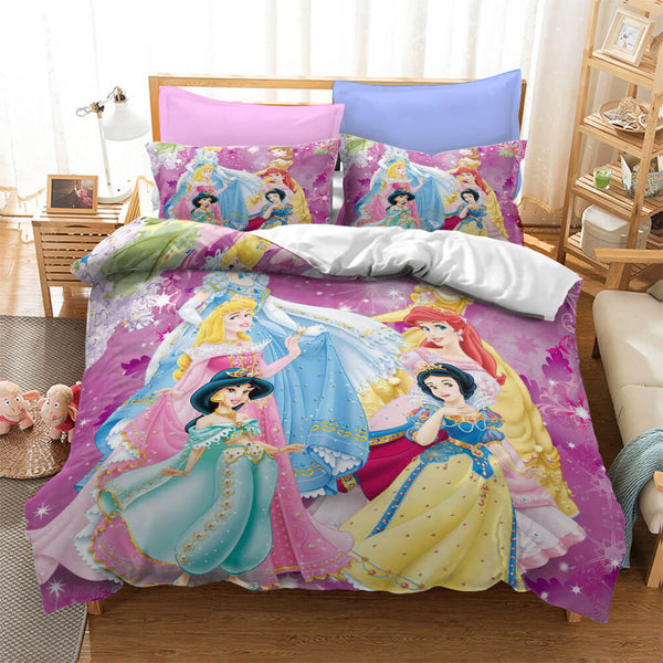 Snow White Cosplay Bedding Set Duvet Cover Halloween Bed Sheets