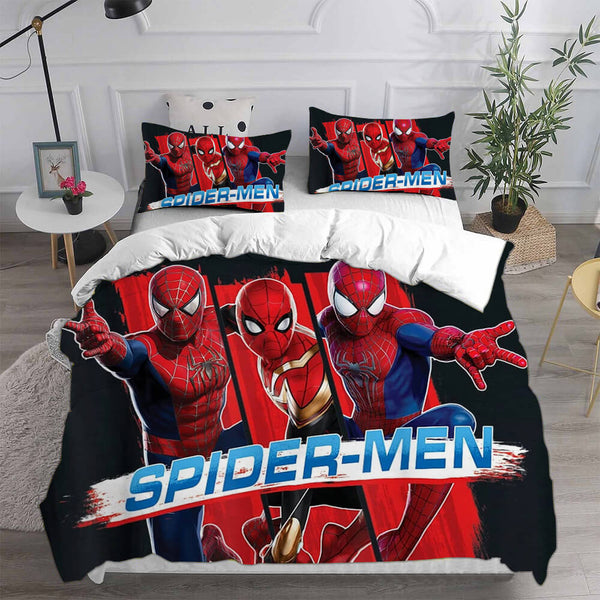Spider-Man Bedding Sets Cosplay Peter Parker Duvet Cover Halloween Comforter Sets