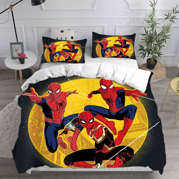 Spider-Man Bedding Sets Cosplay Peter Parker Duvet Cover Halloween Comforter Sets