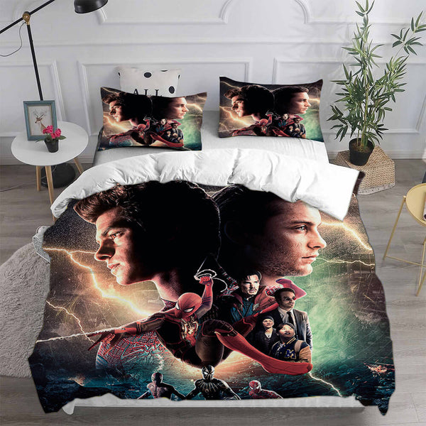 Spider-Man Bedding Sets Cosplay Peter Parker Duvet Cover Halloween Comforter Sets