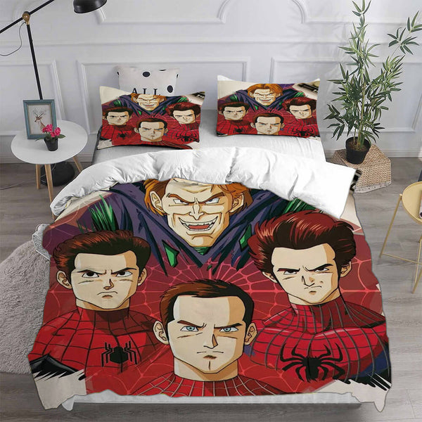 Spider-Man Bedding Sets Cosplay Peter Parker Duvet Cover Halloween Comforter Sets