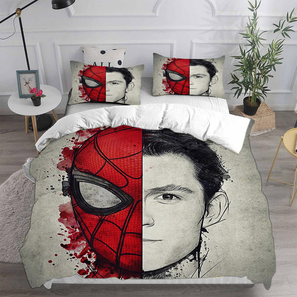 Spider-Man Bedding Sets Cosplay Peter Parker Duvet Cover Halloween Comforter Sets