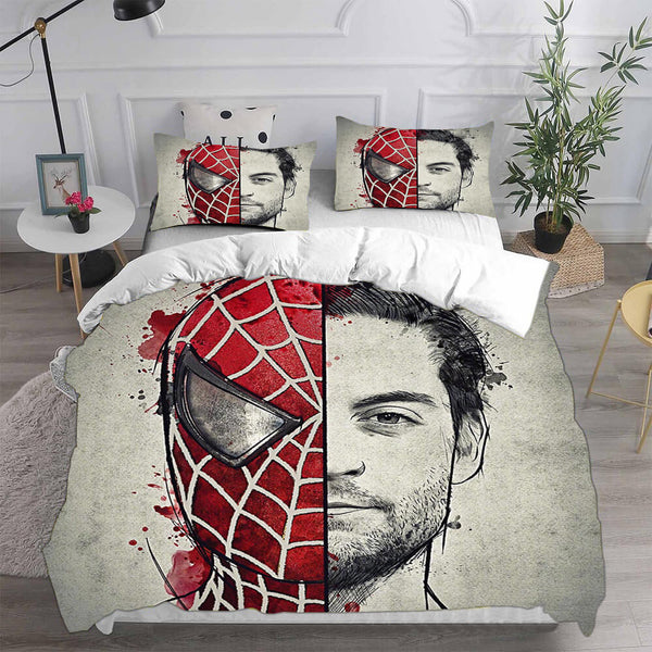 Spider-Man Bedding Sets Cosplay Peter Parker Duvet Cover Halloween Comforter Sets