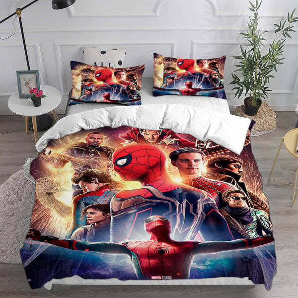Spider-Man Bedding Sets Cosplay Peter Parker Duvet Cover Halloween Comforter Sets
