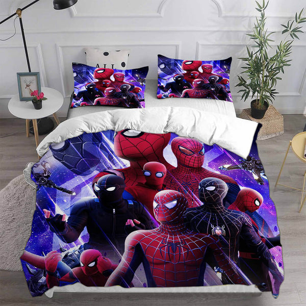 Spider-Man Bedding Sets Cosplay Peter Parker Duvet Cover Halloween Comforter Sets
