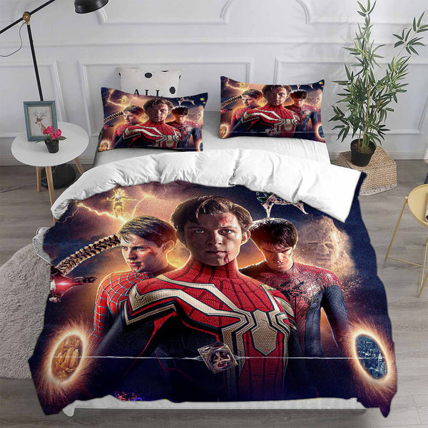 Spider-Man Bedding Sets Cosplay Peter Parker Duvet Cover Halloween Comforter Sets