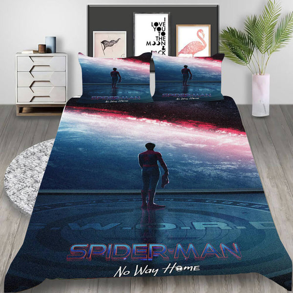 Spider Man No Way Home Cosplay Bedding Set Duvet Cover Halloween Bed Sheets