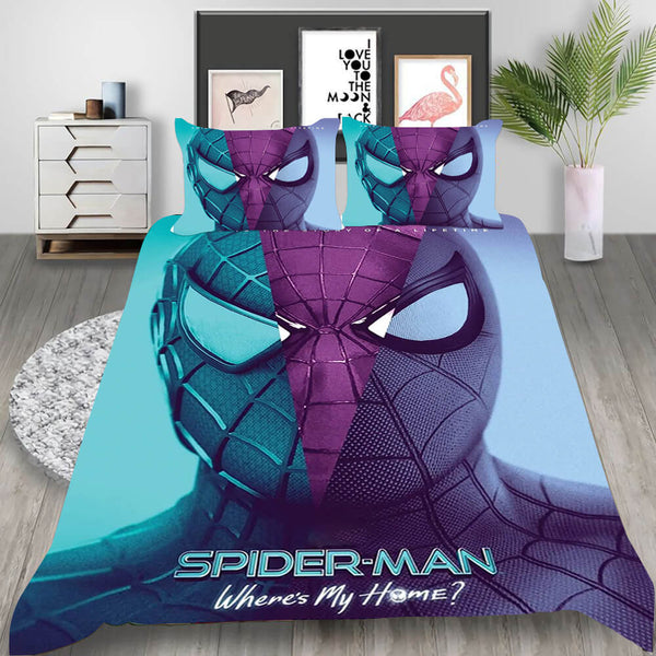 Spider Man No Way Home Cosplay Bedding Set Duvet Cover Halloween Bed Sheets
