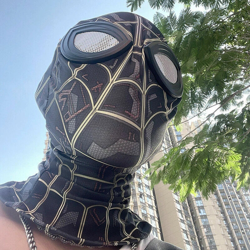 Spiderman No Way Home Mask Cosplay Superhero Spiderman Face Hood Masquerade Prop