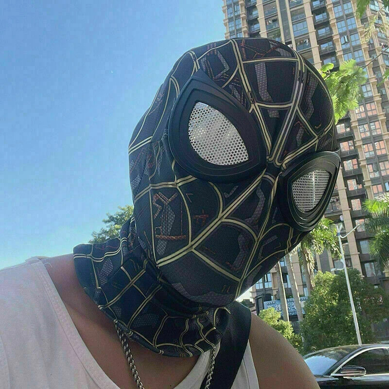 Spiderman No Way Home Mask Cosplay Superhero Spiderman Face Hood Masquerade Prop