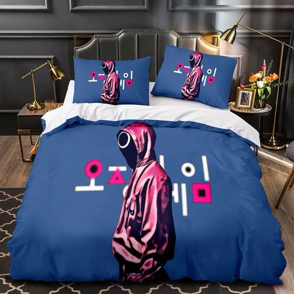Squid Game Cosplay Bedding Sets Duvet Cover Halloween Comforter Sets