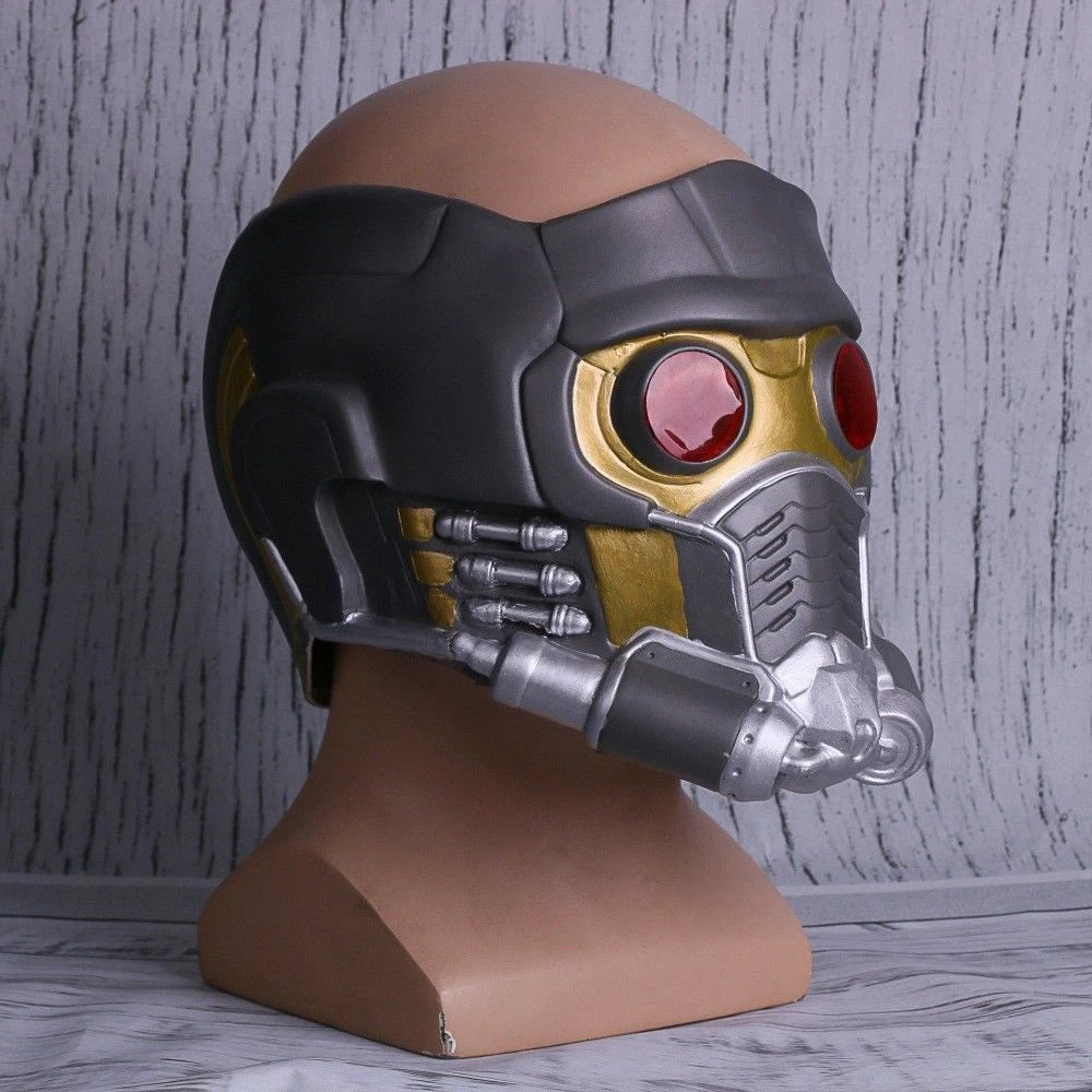 Star Lord LED Helmet Cosplay Superhero Star Lord Quill LED Mask Props Latex