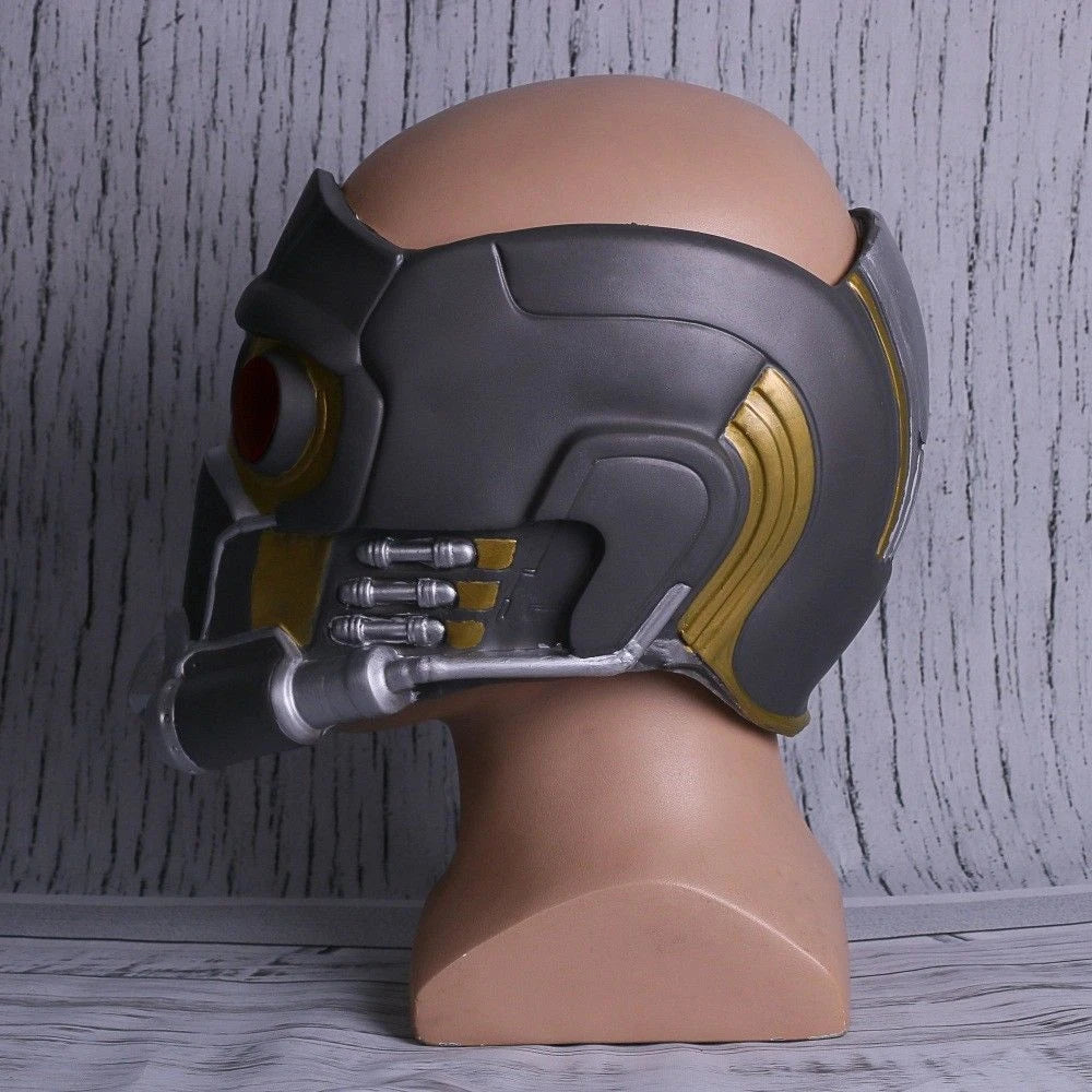 Star Lord LED Helmet Cosplay Superhero Star Lord Quill LED Mask Props Latex