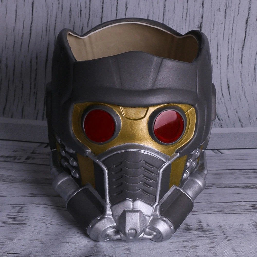 Star Lord LED Helmet Cosplay Superhero Star Lord Quill LED Mask Props Latex