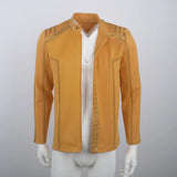 Star Trek SNW Captain Pike Gold Uniforms Spock Blue Top Shirts Cosplay Costumes for Men