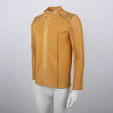 Star Trek SNW Captain Pike Gold Uniforms Spock Blue Top Shirts Cosplay Costumes for Men