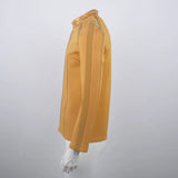 Star Trek SNW Captain Pike Gold Uniforms Spock Blue Top Shirts Cosplay Costumes for Men