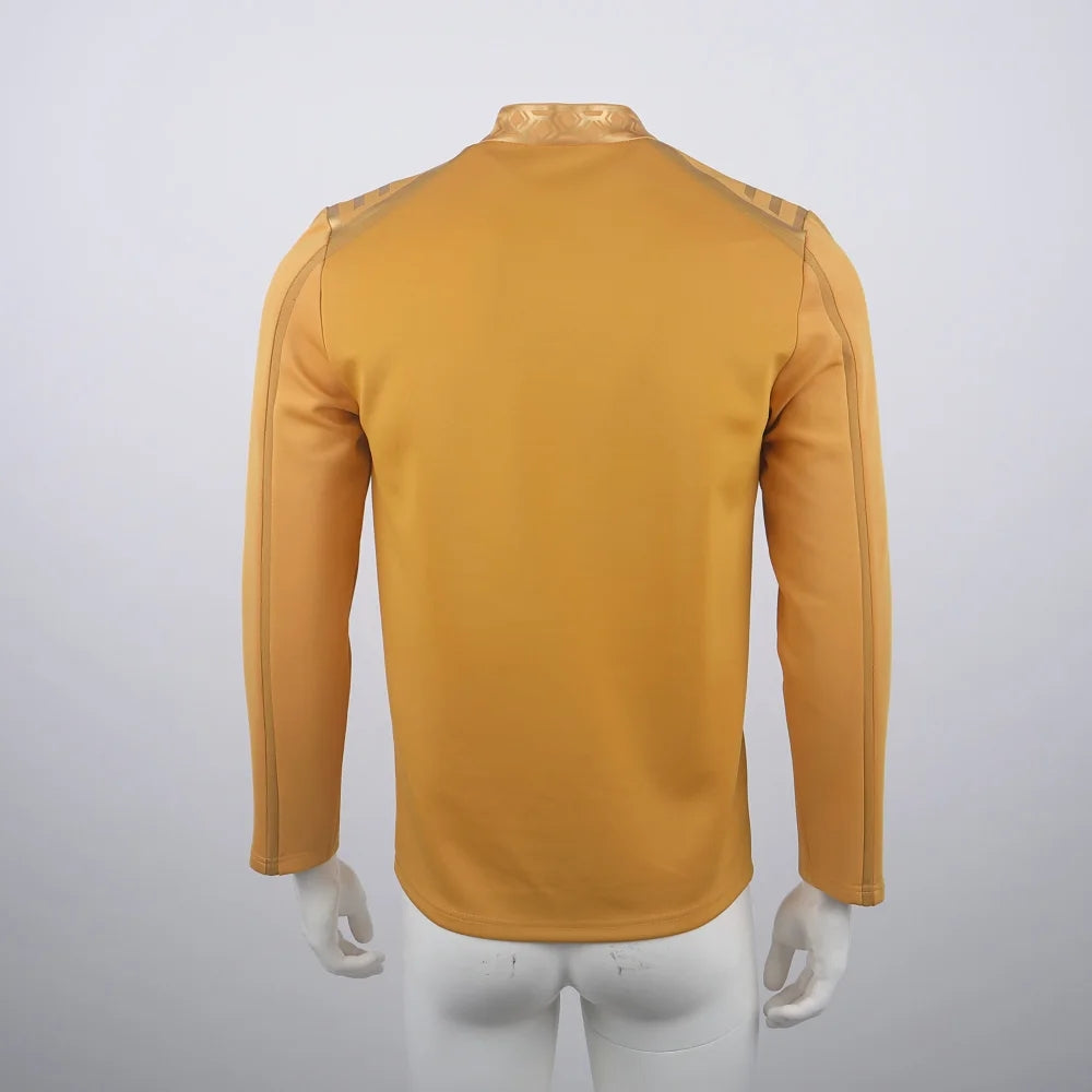 Star Trek SNW Captain Pike Gold Uniforms Spock Blue Top Shirts Cosplay Costumes for Men