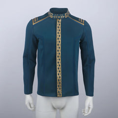 Star Trek SNW Captain Pike Gold Uniforms Spock Blue Top Shirts Cosplay Costumes for Men
