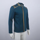 Star Trek SNW Captain Pike Gold Uniforms Spock Blue Top Shirts Cosplay Costumes for Men