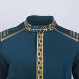 Star Trek SNW Captain Pike Gold Uniforms Spock Blue Top Shirts Cosplay Costumes for Men