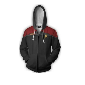 Star Trek Captain Kirk Pike Hoodie Sweater 3D Sweatshirt Cosplay Costume