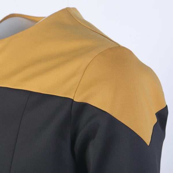 Deep Space Nine Commander Gold Blue Uniform Voyager Starfleet Jacket Costume