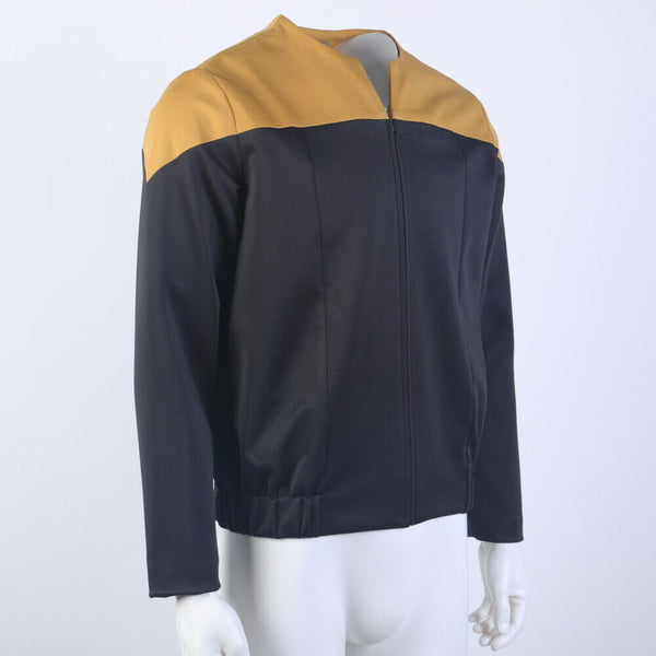 Deep Space Nine Commander Gold Blue Uniform Voyager Starfleet Jacket Costume