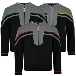 Star Trek First Contact Picard Captain Riker Starfleet Uniforms Jackets Costumes