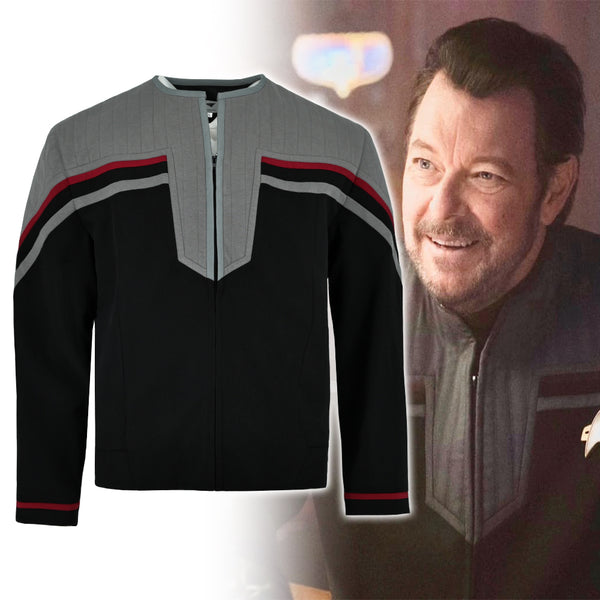 Star Trek First Contact Picard Captain Riker Starfleet Uniforms Jackets Costumes