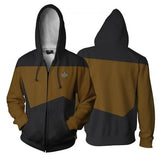 Star Trek Hoodie Sweater The Next Generation TNG 3D Sweatshirt Cosplay Costume