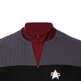 ST Jean-Luc Picard Shirt Long Sleeve Top Cosplay Costumes for Men